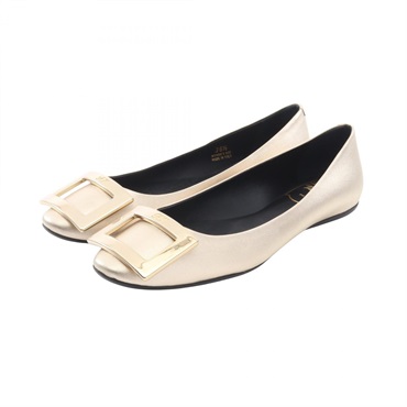 Roger Vivier Gommette Pumps Shoes #36 1/2 leather Gold Used Women