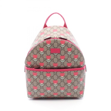 GUCCI Children's GG Supreme Kim Seung-yeon Flower Print Rucksack Backpack canvas