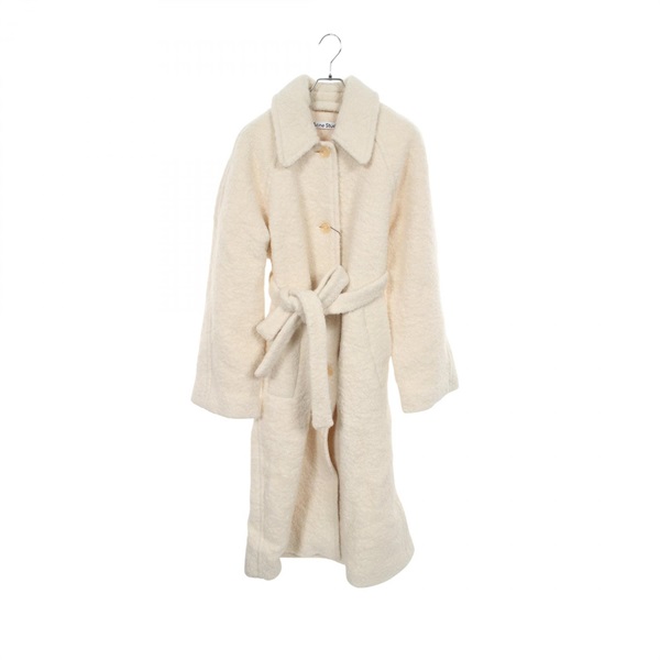 ACNE STUDIOS Boucle Coat FN-WN-OUTW000704 wool alpaca White Preowned Women #36