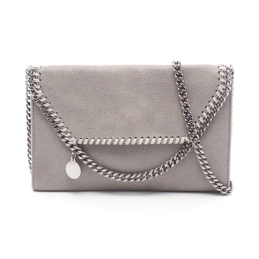 Stella McCartney Falabella Mini Shoulder Bag Synthetic leather Gray Used women