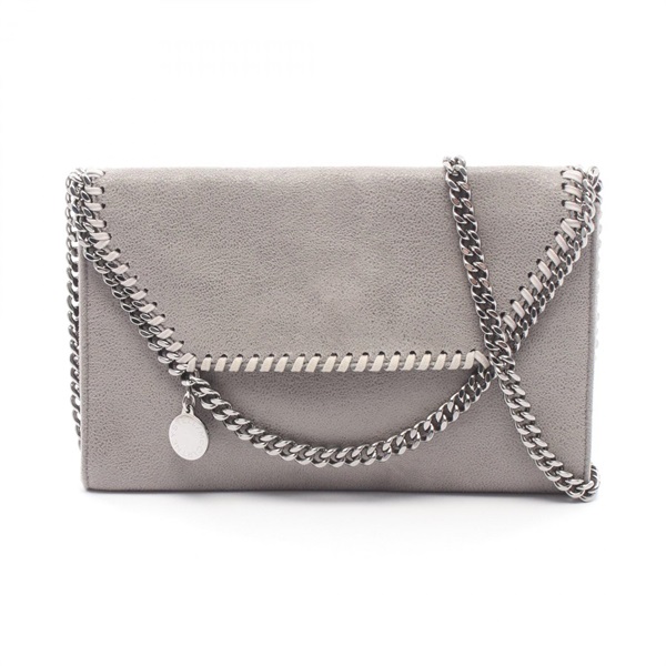 Stella McCartney Falabella Mini Shoulder Bag Synthetic leather Gray Used women