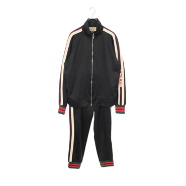 GUCCI Webline Technical Jersey Track setup cotton polyester Black #S Used mens