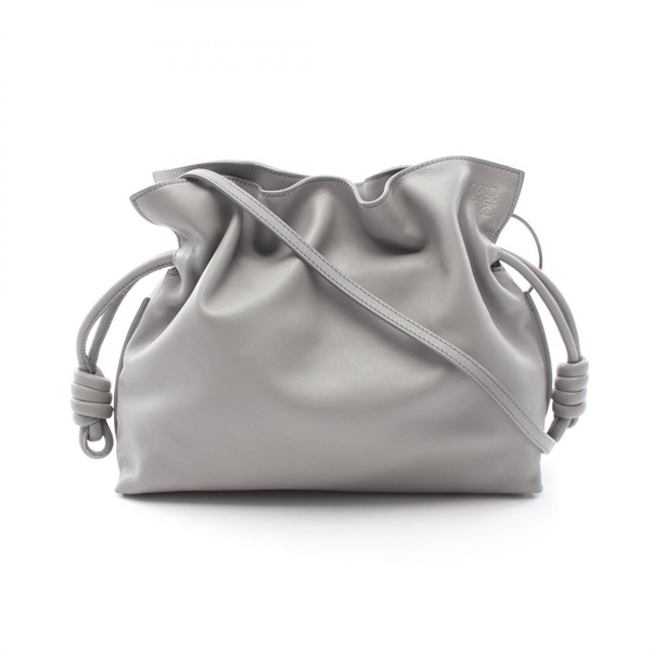 LOEWE Flamenco Clutch Medium Shoulder Crossbody Bag A411FC1XBF leather Gray Used