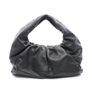 BOTTEGA VENETA Shoulder The Pouch Shoulder Bag 610524 leather Black Used Women