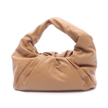 BOTTEGA VENETA Shoulder The Pouch Shoulder Bag 610524 Lambskin Brown Used BV