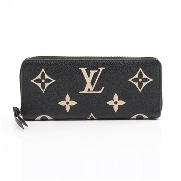 LOUIS VUITTON Portefeuille Clemence Bicolor wallet M82338 Monogram empreinte LV