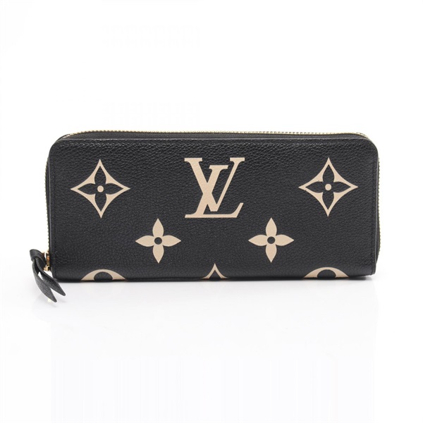 LOUIS VUITTON Portefeuille Clemence Bicolor wallet M82338 Monogram empreinte LV