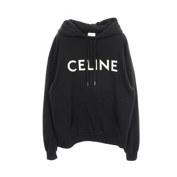 Celine Logo Hoodie 2Y321052H cotton Black #M Used Men
