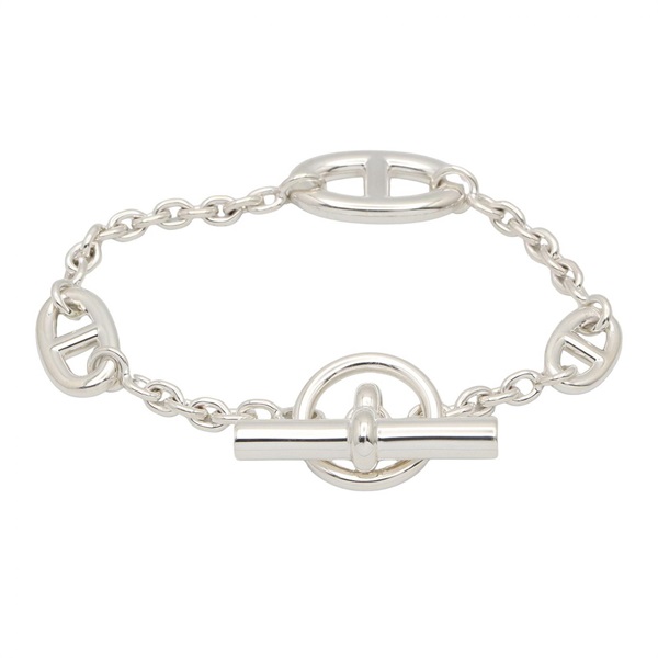 HERMES Farandole LG Bracelet Bangle Silver 925 Used unisex