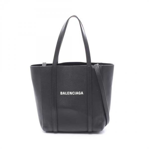 BALENCIAGA EVERYDAY XXS Shoulder Crossbody Tote Bag 551815 leather Black Used