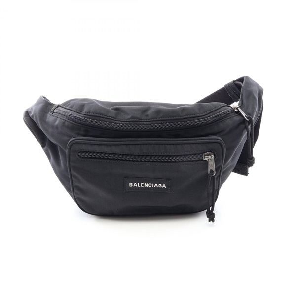 BALENCIAGA Explorer belt Waist bum bag pouch 482389 Nylon Black Used unisex