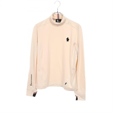 MONCLER GRENOBLE Polartec Turtleneck Shirt 8G00020 polyester Beige Black Used #M