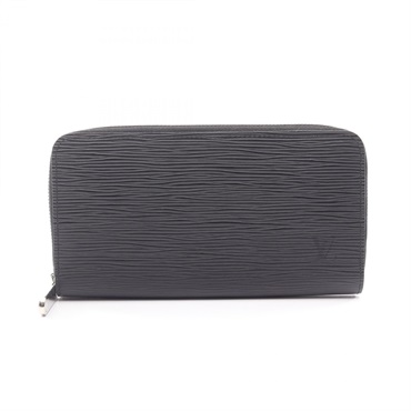 LOUIS VUITTON Zippy long wallet M61857 Epi leather Black Used mens LV