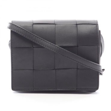 BOTTEGA VENETA Cassette Maxi Intrecciato Crossbody Shoulder Bag 574051 leather