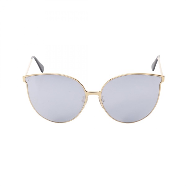 LOUIS VUITTON Teardrop Sunglasses Eyewear Gold Plated Gold Used Women LV