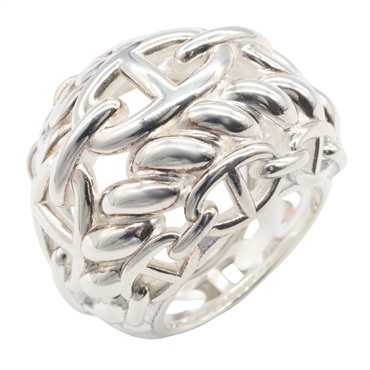 #HERMES Chaine d'Ancre Multi-Ring TGM Silver925 Used Unisex US size 5 #57