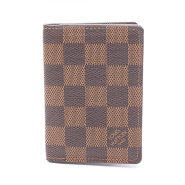 LOUIS VUITTON Pocket organizer Card Case N63145 Damier canvas Ebene Used unisex