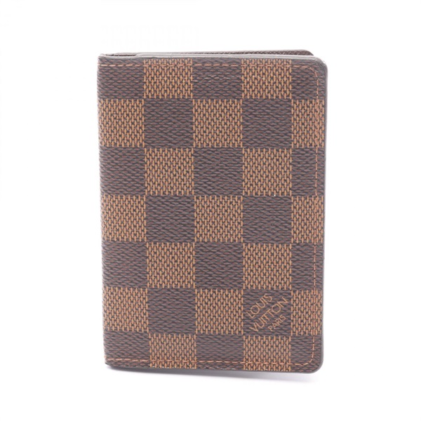 LOUIS VUITTON Pocket organizer Card Case N63145 Damier canvas Ebene Used unisex
