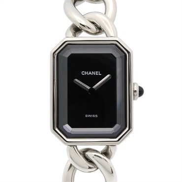 CHANEL Premiere L Wrist Watch H0452 Quartz Stainless Steel Used Women