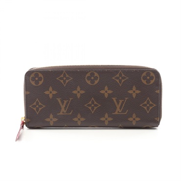 LOUIS VUITTON Portefeuille Clemence Around long wallet M60742 Monogram Fuschia