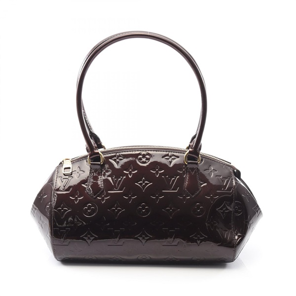 LOUIS VUITTON Sherwood PM Shoulder Bag M91493 Monogram Vernis Amarante Used LV