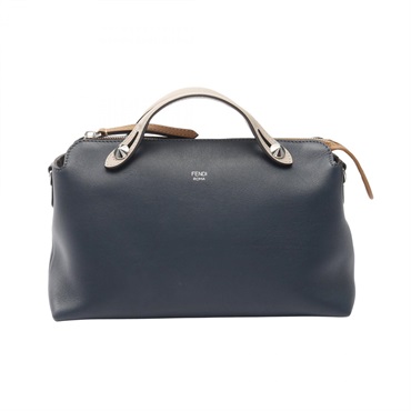 FENDI BY THE WAY MEDIUM Handbag 8BL124 leather Green Beige Brown Used Women