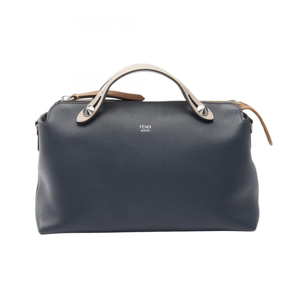 FENDI BY THE WAY MEDIUM Handbag 8BL124 leather Green Beige Brown Used Women