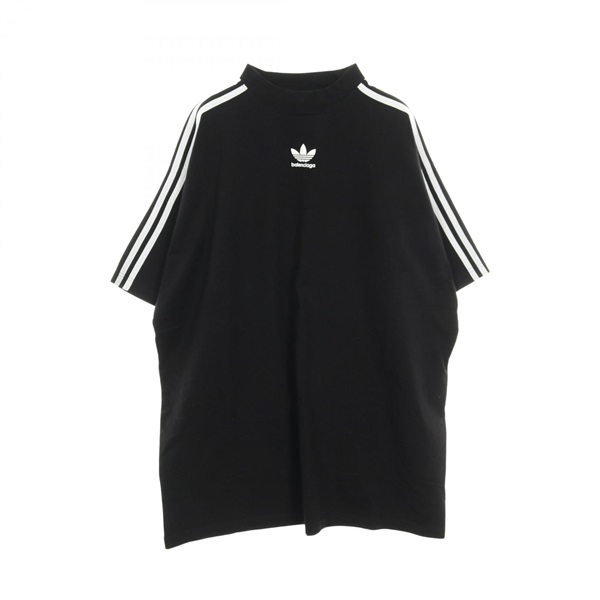 BALENCIAGA × Adidas T-shirt cotton Black White Size 4 Used mens