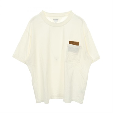 BOTTEGA VENETA Pima cotton Jersey Tops T-shirt cotton White Used mens XL