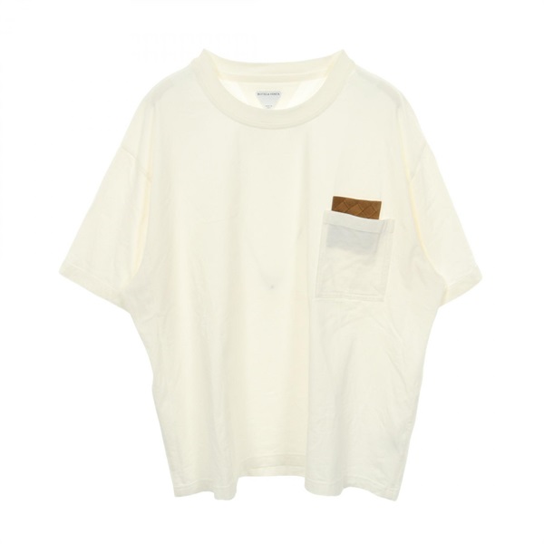 BOTTEGA VENETA Pima cotton Jersey Tops T-shirt cotton White Used mens XL