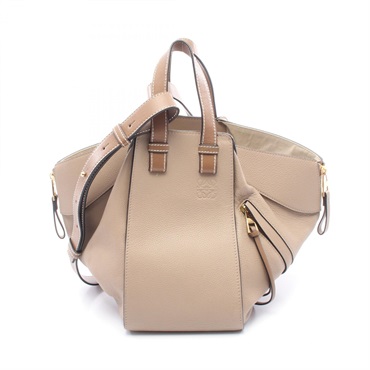 LOEWE Hammock small Shoulder Crossbody Handbag A538S35X51 leather Beige Used