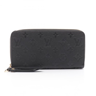LOUIS VUITTON Zippy wallet Around long purse M61864 Monogram empreinte Noir used