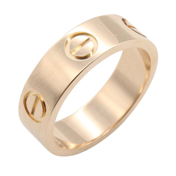 CARTIER Love Ring 18KPG Pink Rose Gold Used Unisex US size 5 #50