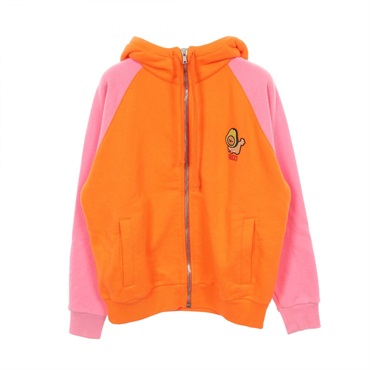 GUCCI Hoodie Jacket Coat cotton Orange Pink Multicolor Used Women size XXS