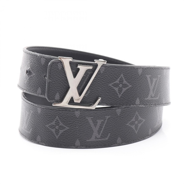 LOUIS VUITTON LV Initials 40mm Reversible Belt M9043 SHW Monogram eclipse Used