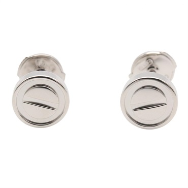 CARTIER Love Pierced earrings 18KWG White Gold Used unisex