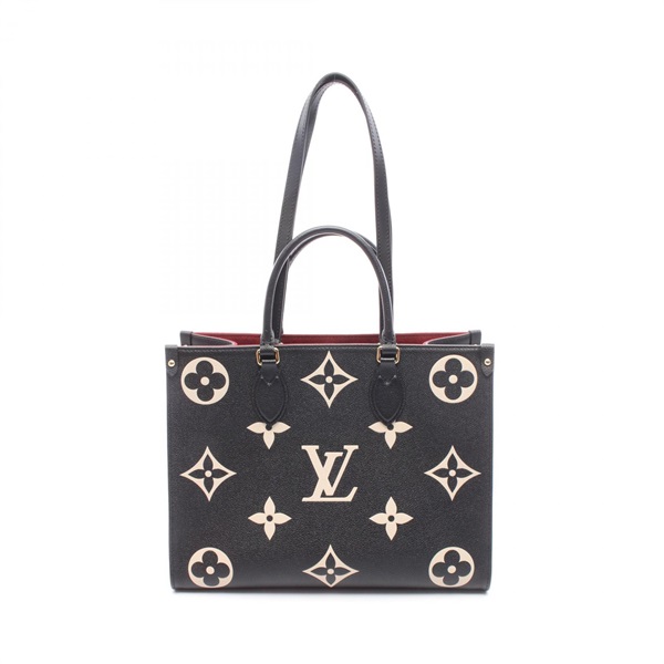 LOUIS VUITTON OnTheGo MM Tote Shouder Handbag M45495 Monogram empreinte leather