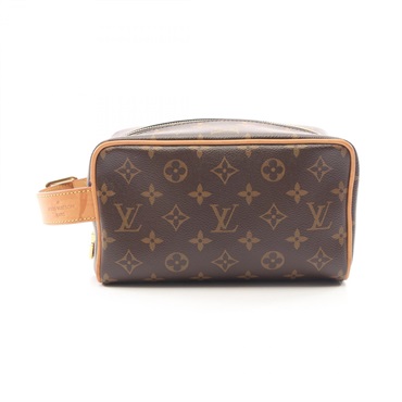 LOUIS VUITTON Locker Dopp Kit Business Clutch Bag M83112 Monogram canvas Used LV