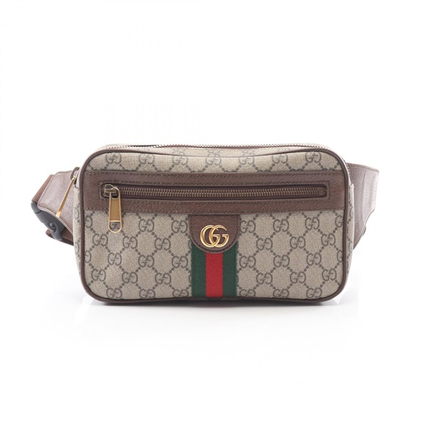 GUCCI Ophidia GG Supreme Waist Belt Crossbody Bag 574796 canvas leather Used