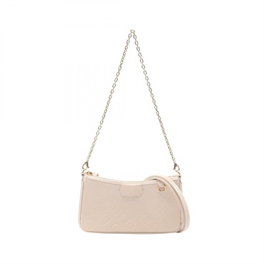 LOUIS VUITTON Easy Pouch Shoulder Bag M81066 Monogram empreinte leather Beige