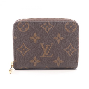LOUIS VUITTON Zippy Coin Purse wallet M60067 Monogram Brown Used Women