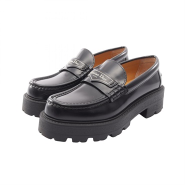 Christian Dior Dior Boy Platform loafers shoes #36 leather Black Used Women