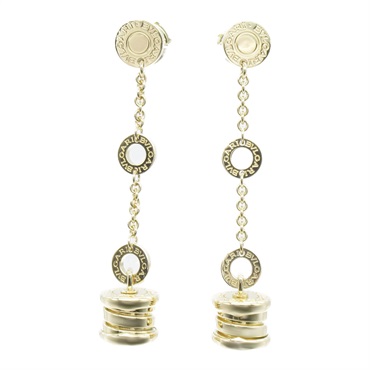 BVLGARI B-zero1 Element Swing Pierced earrings K18 Yellow Gold Used