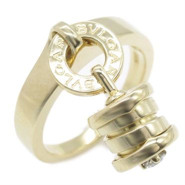 BVLGARI B-zero 1 element Diamond Ring 18KYG Yellow Gold Used US size 5.25 women