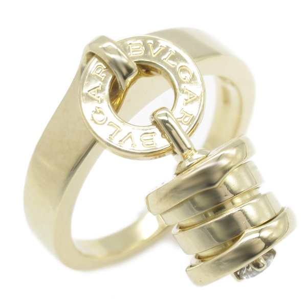 BVLGARI B-zero 1 element Diamond Ring 18KYG Yellow Gold Used US size 5.25 women