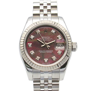 ROLEX Datejust Random Number Wrist Watch 179174NG Auto SS K18WG Used Women