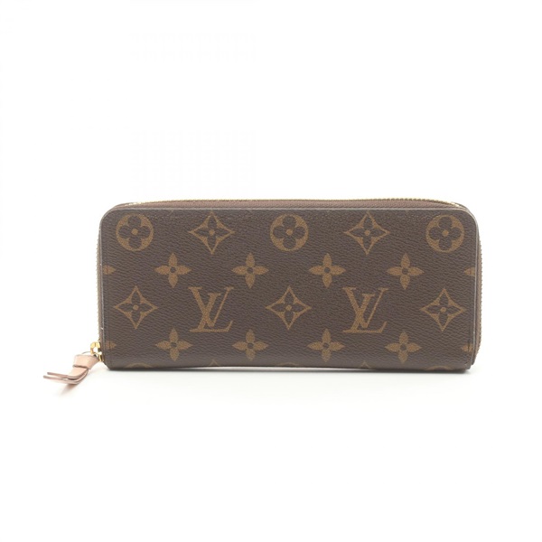 LOUIS VUITTON Portefeuille Clement long wallet M61298 Monogram Pink used women