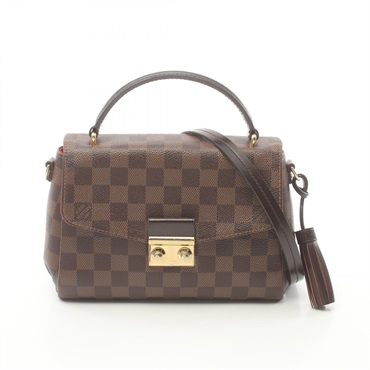 LOUIS VUITTON Croisette 2way shoulder crossbody Hand bag N53000 Damier Ebene LV