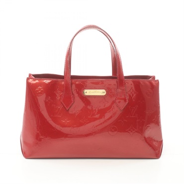LOUIS VUITTON Wilsher PM Handbag M93642 Vernis Red Pomme D’amour Used Women