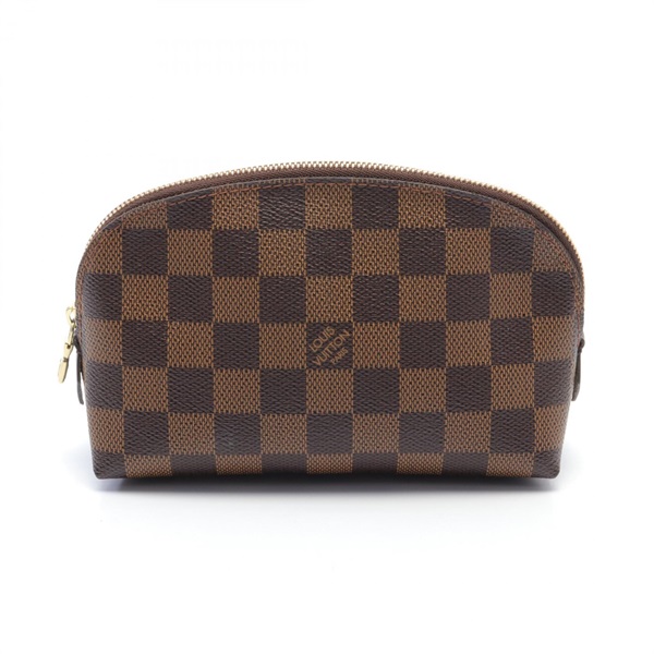 LOUIS VUITTON Pochette Cosmetic Pouch purse N47516 Damier Ebene LV